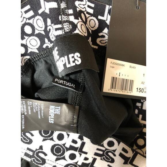 The Kooples Logomania Leggings Slim Fit High Rise Side Pockets Black NWT S - Picture 6 of 9